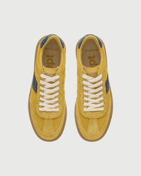 East Pacific Trade Santos Yellow Navy Suede Shoes Sneakers Unisex