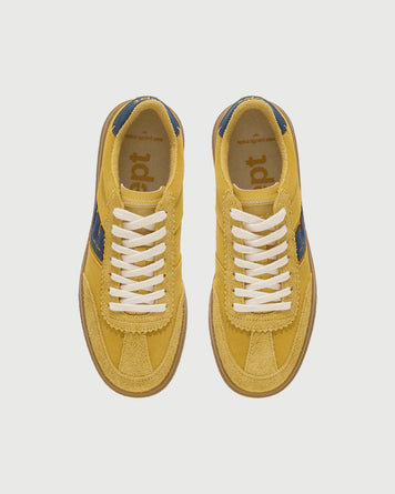 East Pacific Trade Santos Yellow Navy Suede Shoes Sneakers Unisex