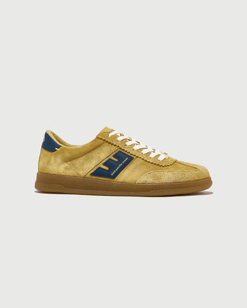 East Pacific Trade Santos Yellow Navy Suede Shoes Sneakers Unisex