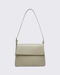 A.P.C. Sac Virginie Flap Green Taupe Bags Women