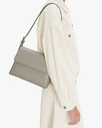 A.P.C. Sac Virginie Flap Green Taupe Bags Women