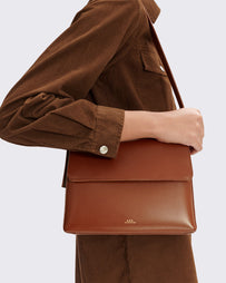 A.P.C. Sac Virginie Flap Noisette WOMEN BAGS