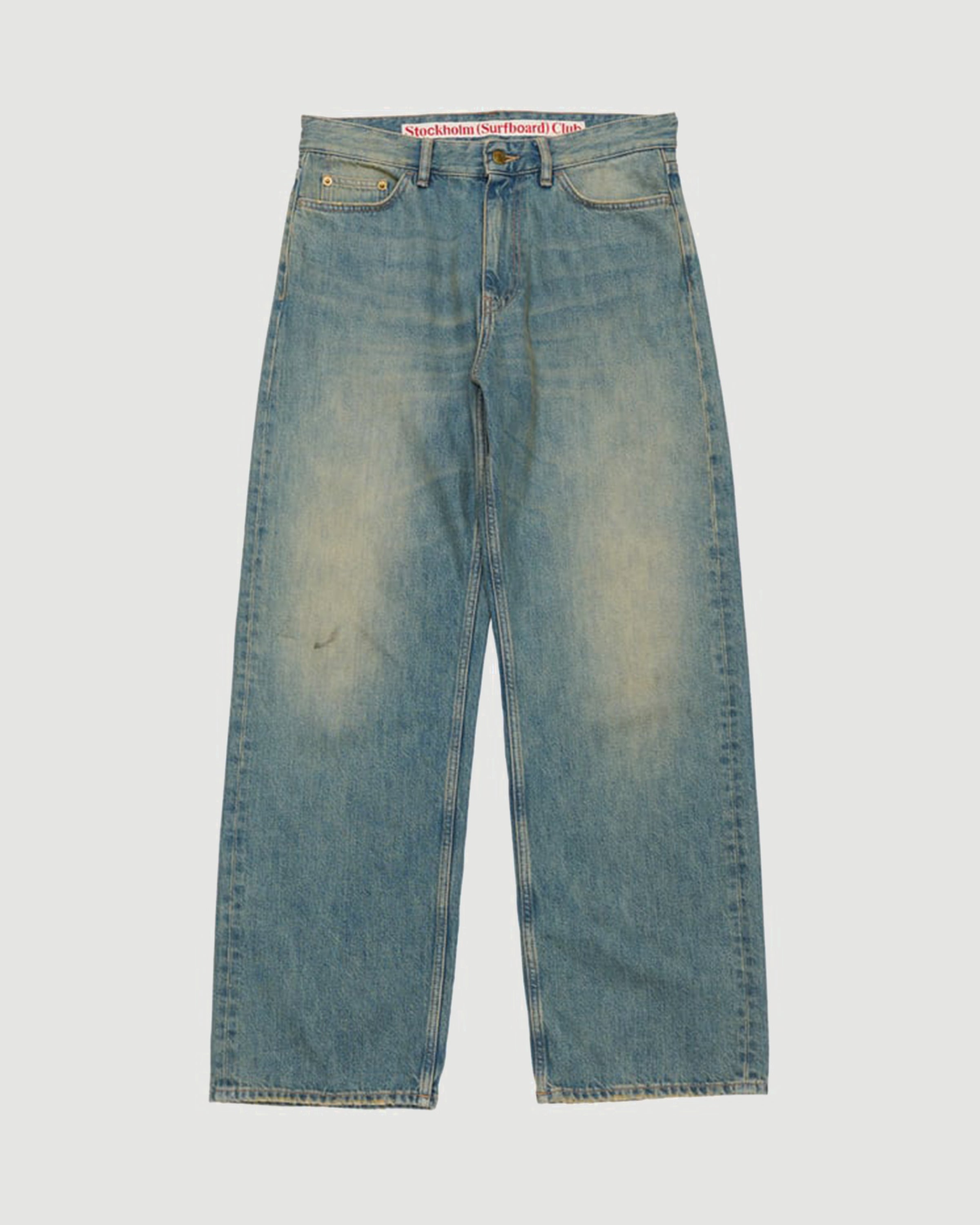 Stockholm Surfboard Club Frank Jeans Sand Blue Denim Men
