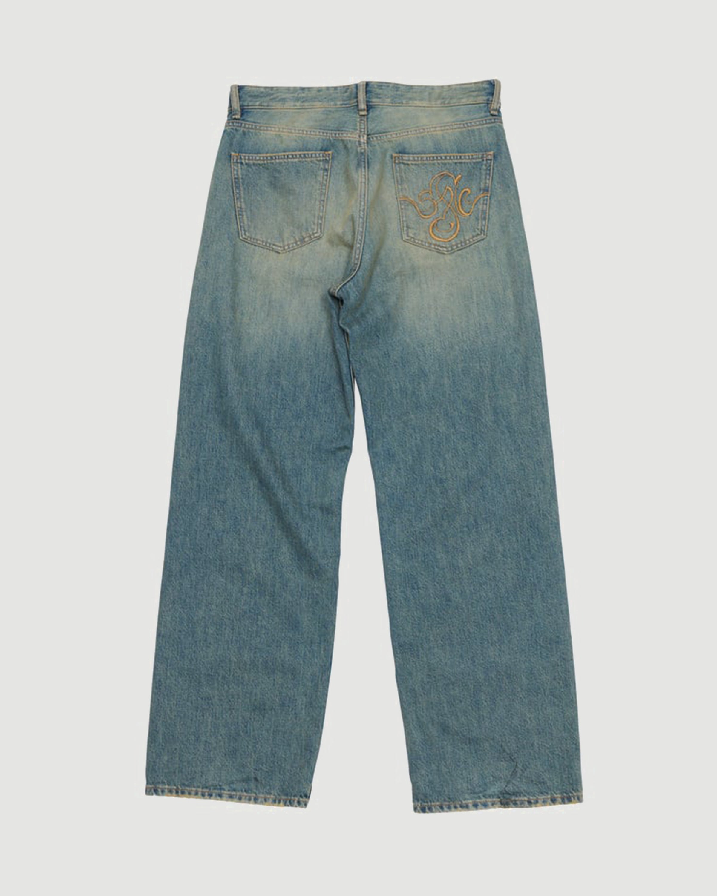 Stockholm Surfboard Club Frank Jeans Sand Blue Denim Men