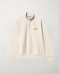 Carhartt WIP Half Zip American Script Sweatshirt Moonbeam Sweater Men