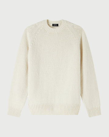 A.P.C. Pull Harris Ecru Knitwear Men