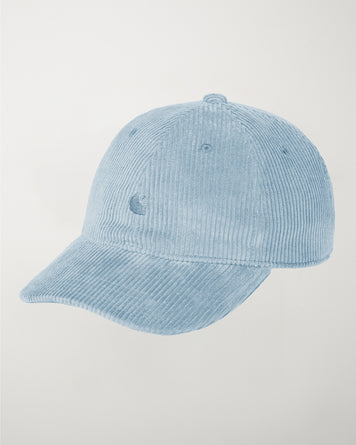 Carhartt WIP Harlem Cap '8 Wales' Corduroy Dusty Ice Headwear Men