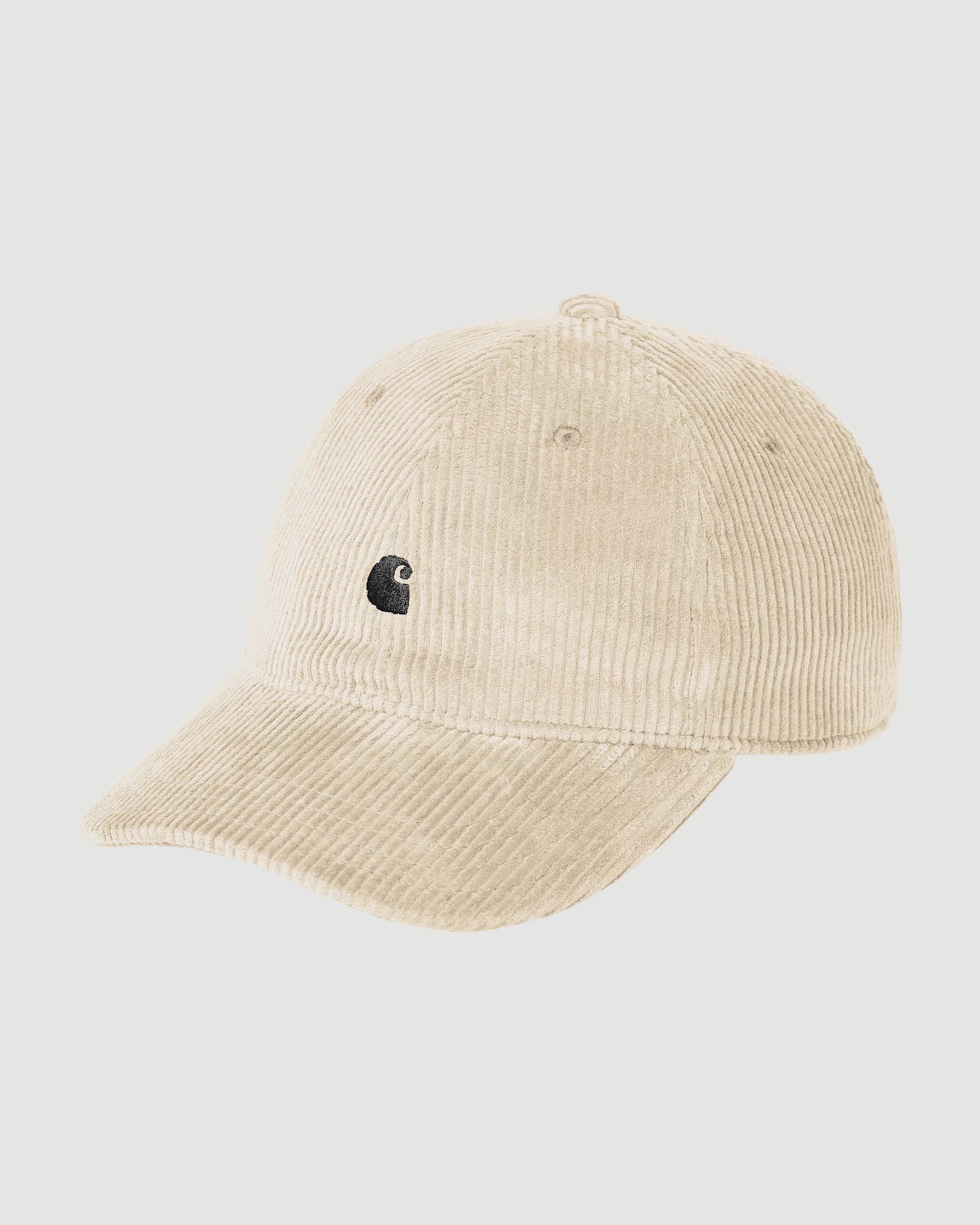 Carhartt WIP Harlem Cap 12 Wales Corduory Fleur de Sel/Black Headwear Men