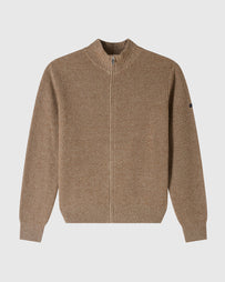 A.P.C. Cardigan Heath Marron Chine Knitwear Men