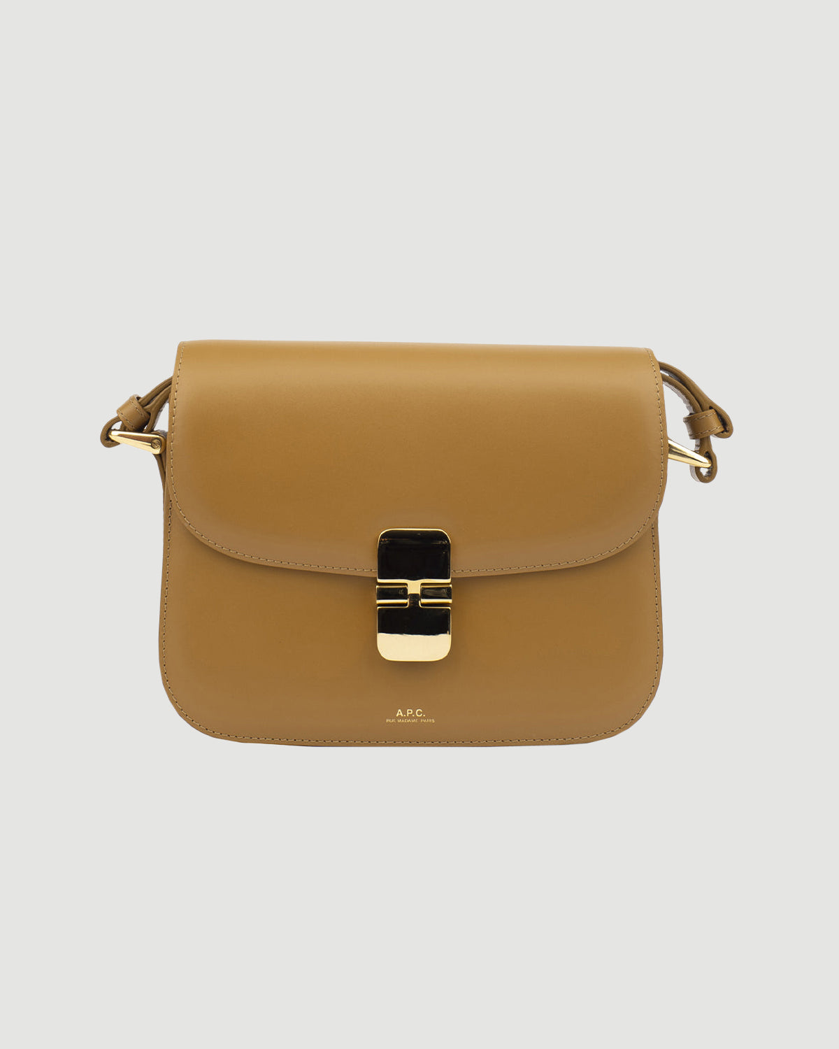 Tan Grace small smooth-leather shoulder bag