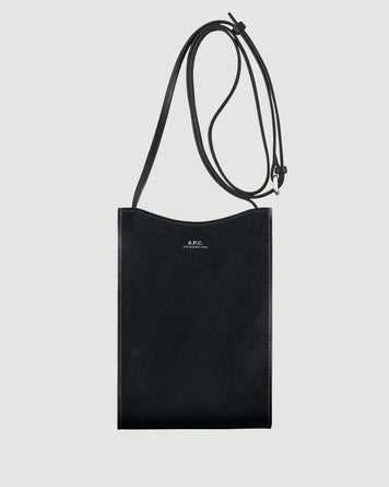 A.P.C. Jamie Neck Pouch Men Black Bags Men