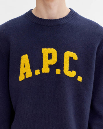 A.P.C. Pull Joshua Dark Navy Knitwear Men