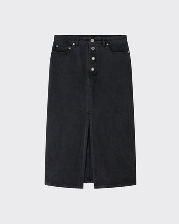 A.P.C. Jupe Tennessee Washed Black Skirt