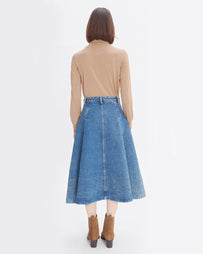 A.P.C. Jupe Enora Washed Indigo Skirt