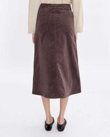 A.P.C. Jupe Georgia Dark Brown Skirt