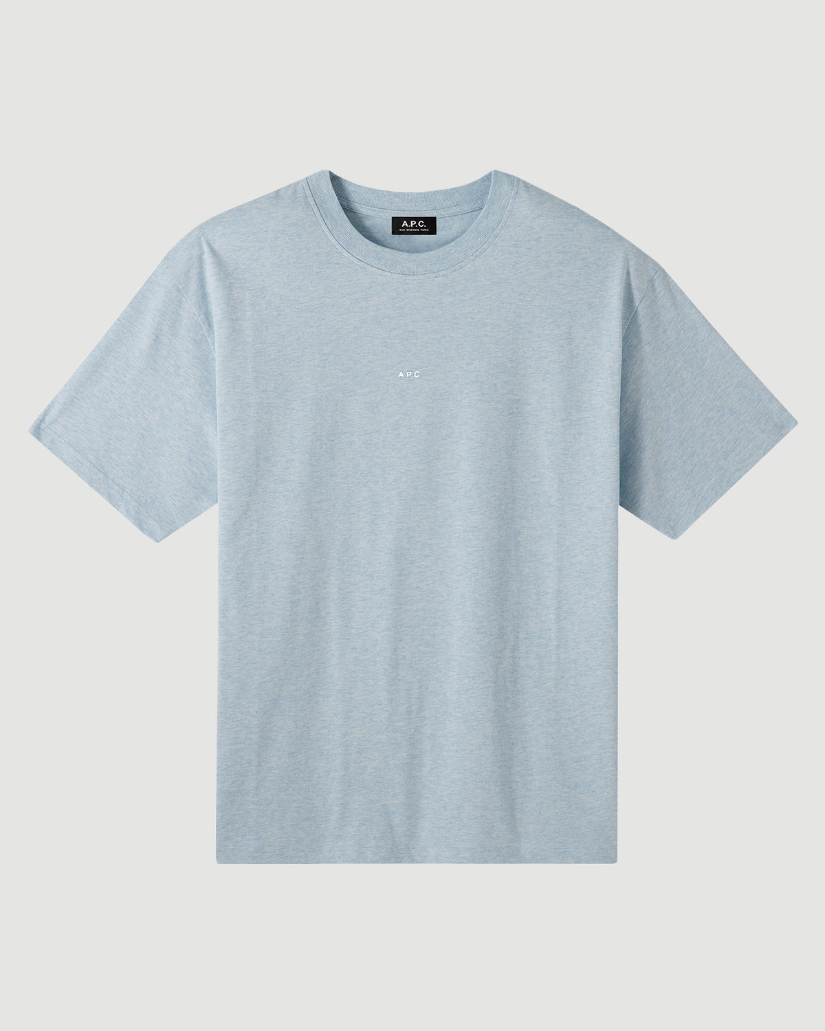 A.P.C. T-Shirt Kyle Color Bleu Ciel Chine T-shirt S/S Men