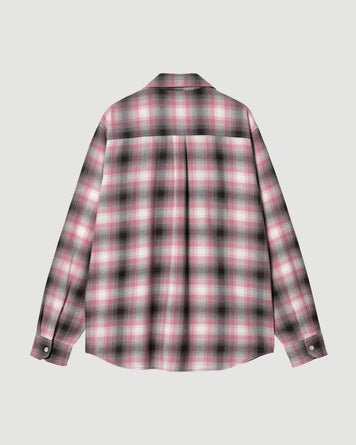 Carhartt WIP L/S Blanchard Check Shirt Charm Pink Shirt L/S Men