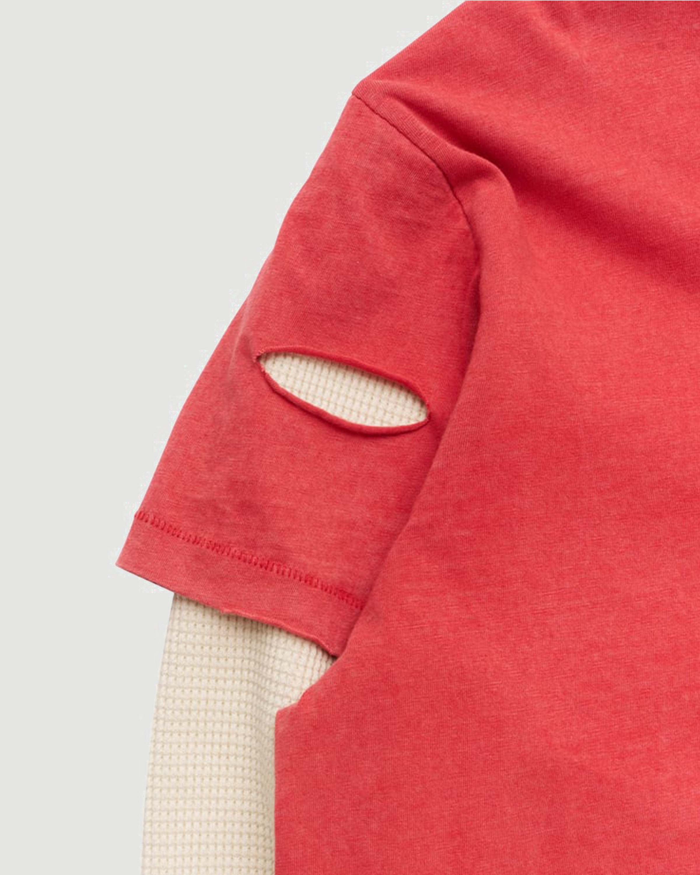 Stockholm Surfboard Club Layer Box Tee Signature Red T-shirt L/S Men