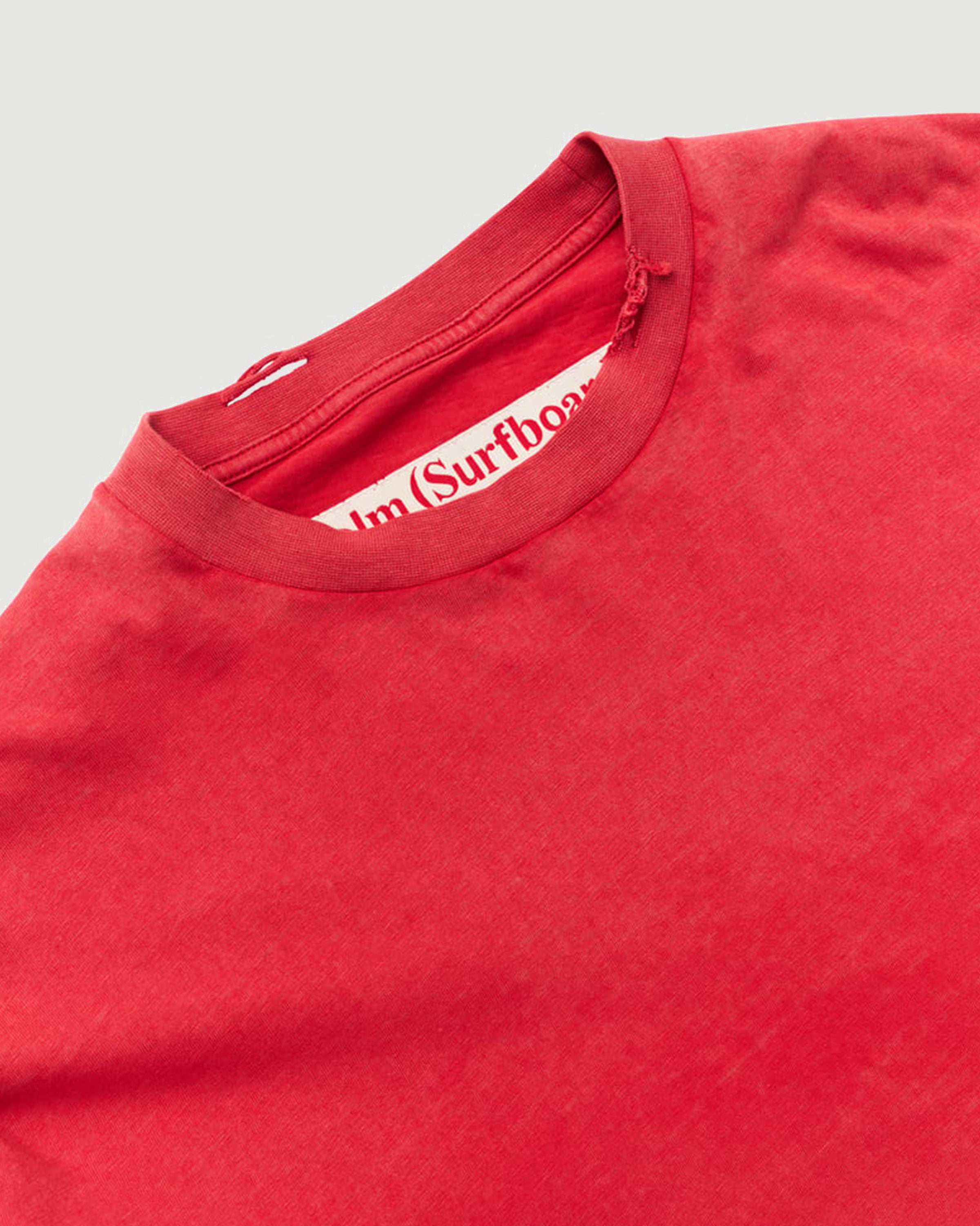Stockholm Surfboard Club Layer Box Tee Signature Red T-shirt L/S Men
