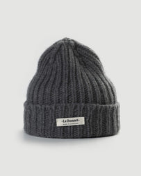 Le Bonnet Logo Beanie Slate Grey Headwear Unisex