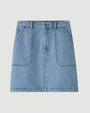 A.P.C. Jupe Lea Light Blue Skirt