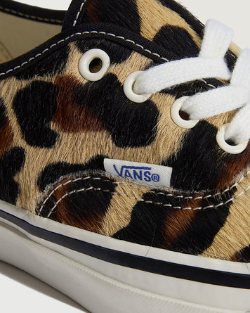 Vans Premium Authentic 44 LX Pony Hair Marshmallow/Leopard Shoes Sneakers Unisex