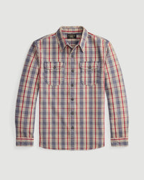 RRL Lee WS Long Sleeve Sport Shirt Checkered T-shirt L/S Men