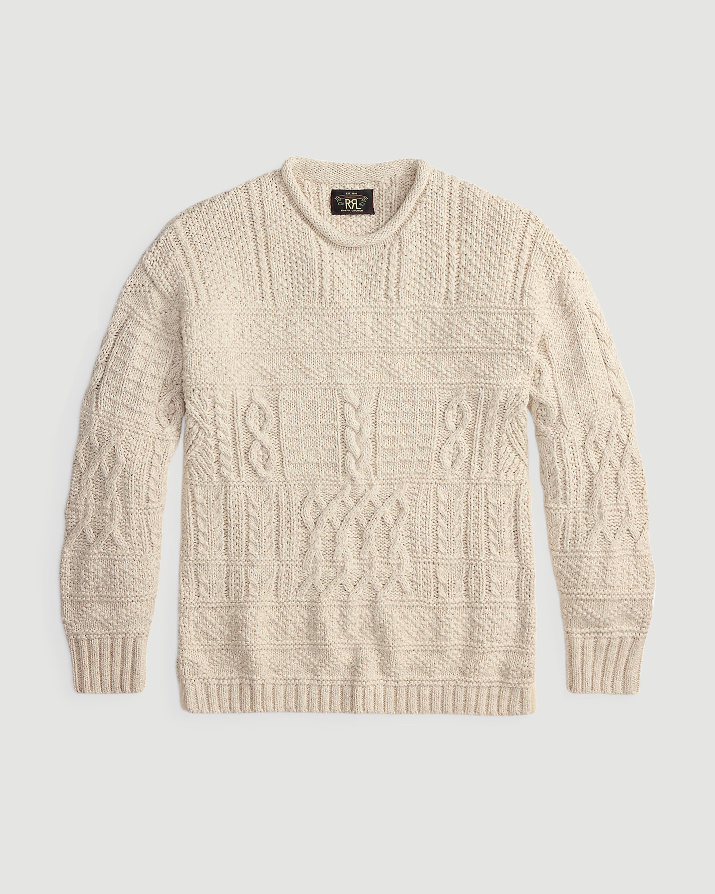 RRL Rollneck PO Long Sleeve Pullover Cream T-shirt L/S Men