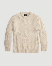 RRL Rollneck PO Long Sleeve Pullover Cream T-shirt L/S Men