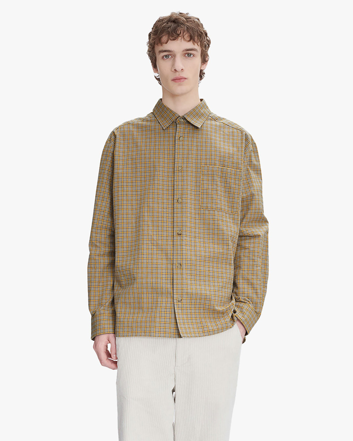 A.P.C. Chemise Malo Yellow Shirts L/S Men