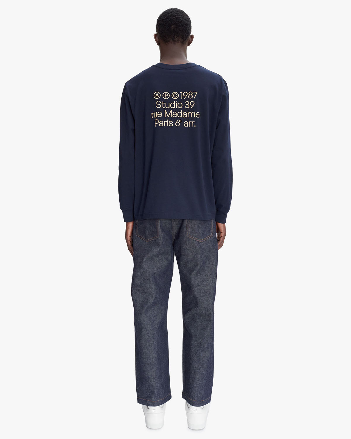 A.P.C. T-Shirt Manche Long sleeve Dark Navy T-shirt L/S Men