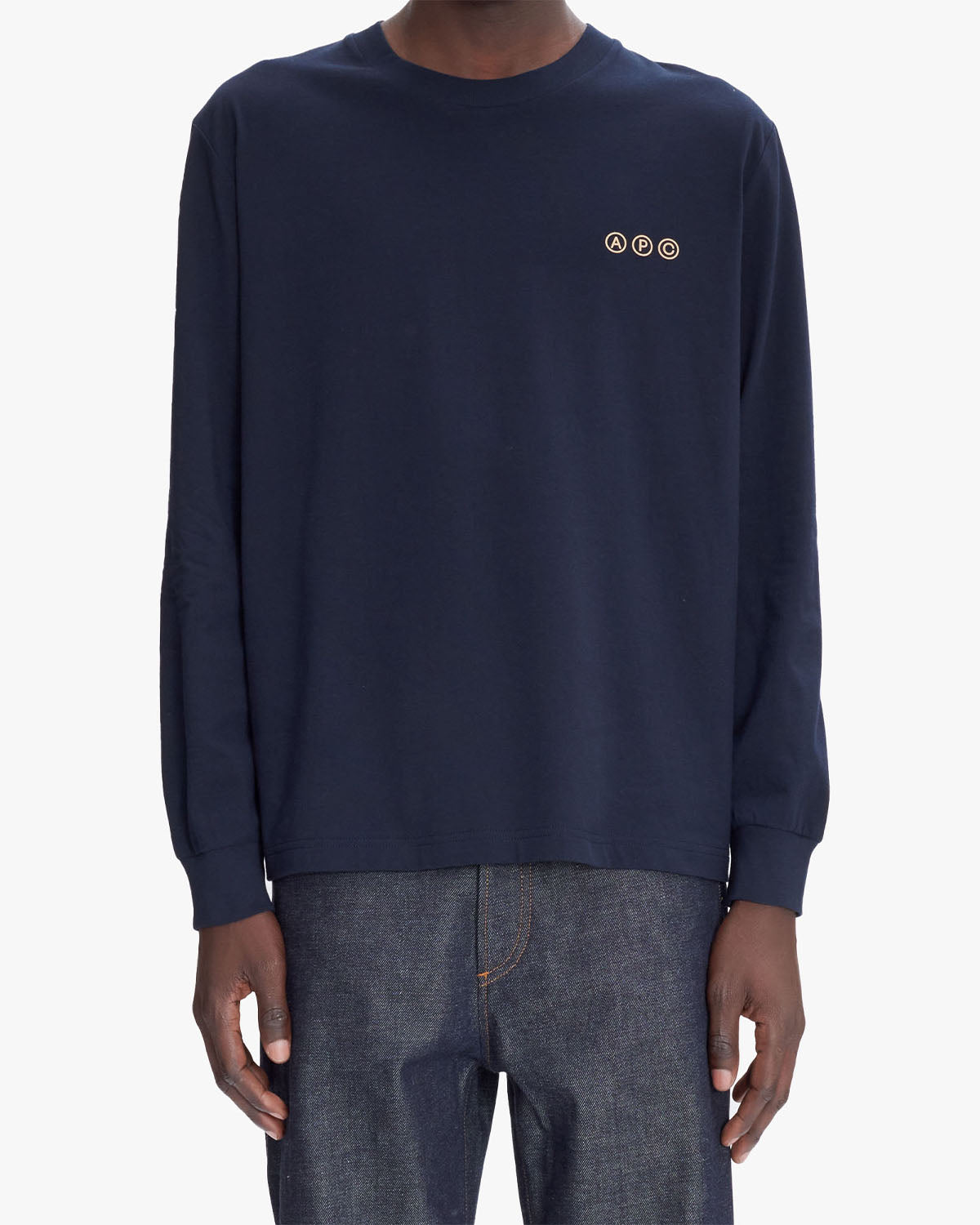 A.P.C. T-Shirt Manche Long sleeve Dark Navy T-shirt L/S Men