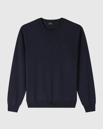 A.P.C. Pull Matt Logo Dark Navy MEN KNITWEAR