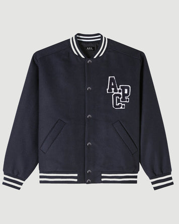 A.P.C. Blouson Micky Bleu Fonce Chine JKT Short Unisex