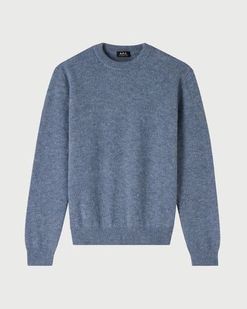 A.P.C. Pull Niel Bleu Acier Chine Knitwear Men