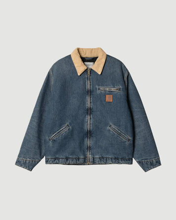 Carhartt WIP OG Detroit Jacket Blue/Dusty Hamilton Brown JKT Short Men