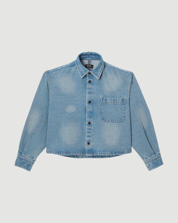 A.P.C. Surchemise Sam Light Blue JKT Short Women