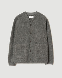 Universal Works Cardigan Grey Marl Knitwear Men