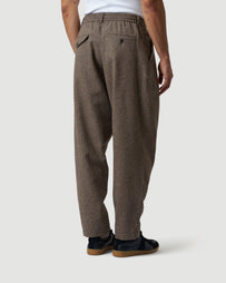 Universal Works Pleated Track Pant Brown Pants Men