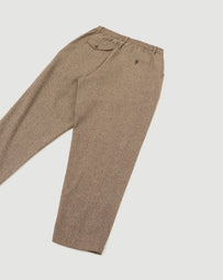 Universal Works Pleated Track Pant Brown Pants Men
