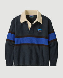 Patagonia Recycled Wool-Blend Rugby Sunken Blue