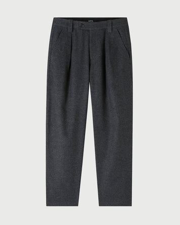 A.P.C. Pantalon Renato Heathered Anthracite Pants Men