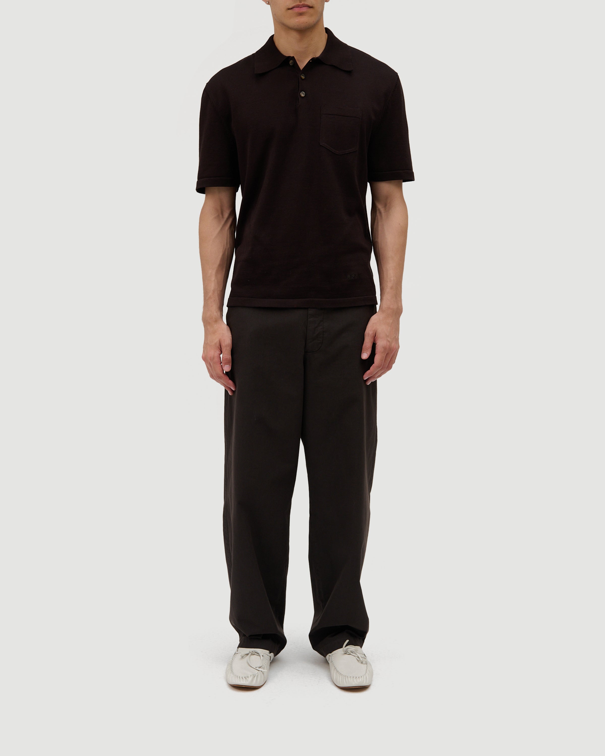 A.P.C. Polo Colin Brown T-shirt S/S Men