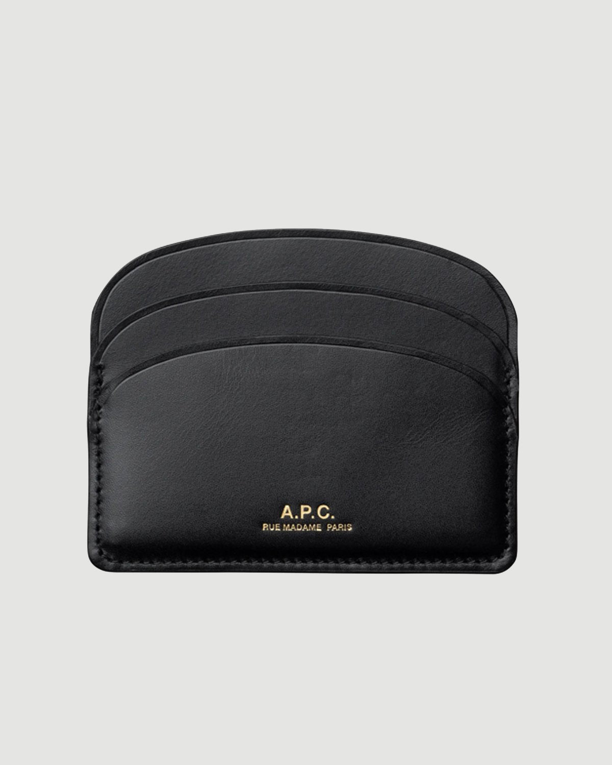 A.P.C. Demi-lune Porte-cartes Black Leather Goods