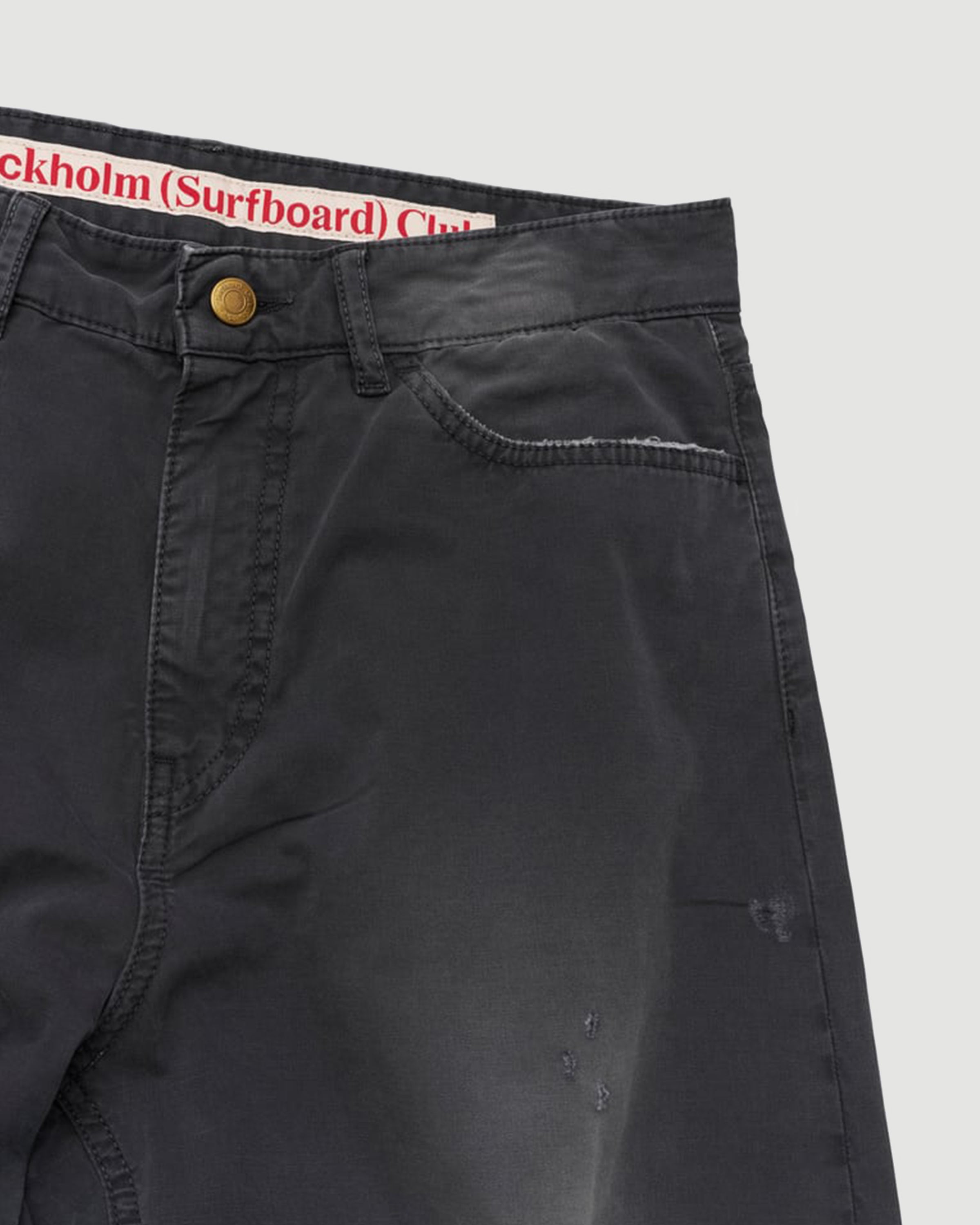 Stockholm Surfboard Club Ralf Jeans Black Denim Men