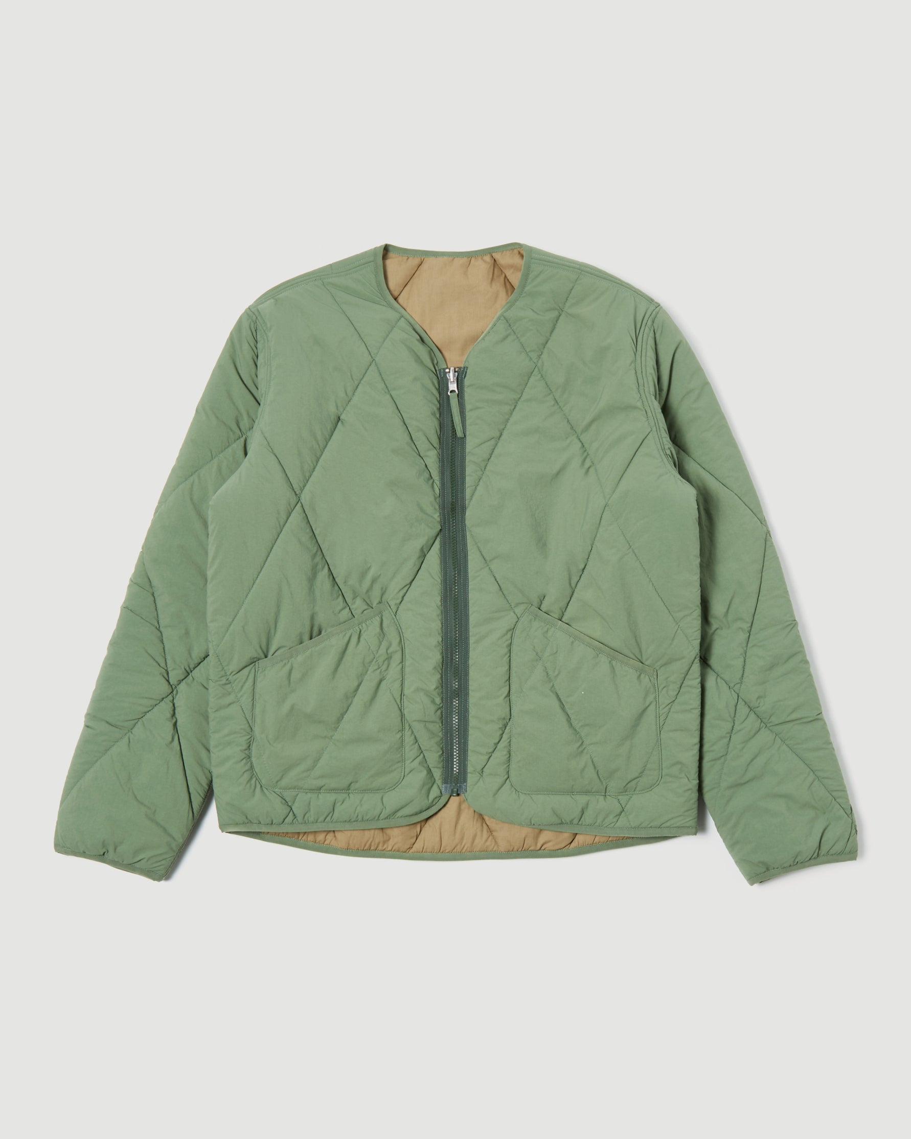 Universal Works Reversible Military Liner Jacket Green/Sand JKT Short Men
