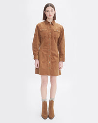 A.P.C. Robe Bonnie Tobacco WOMEN DRESSES