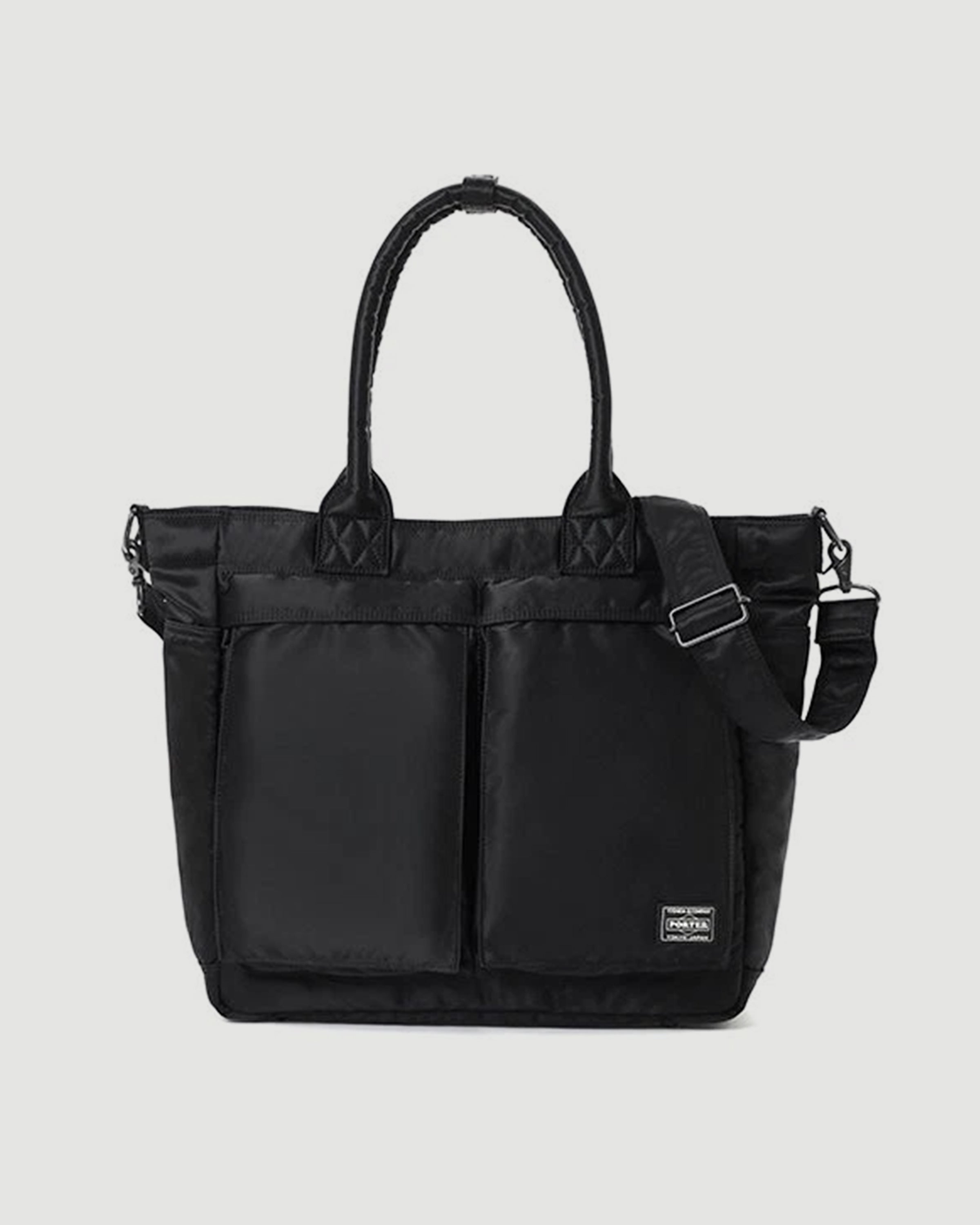 Porter Yoshida Tanker Tote Bag (L) Black Bags Men