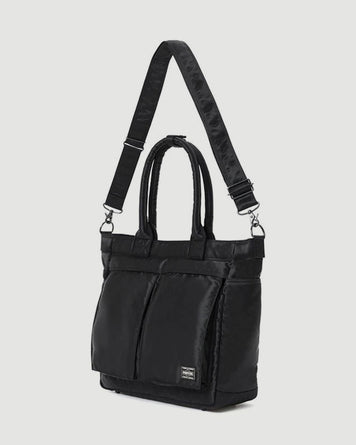 Porter Yoshida Tanker Tote Bag (L) Black Bags Men