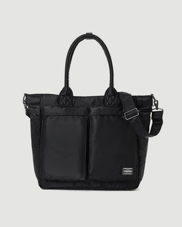 Porter Yoshida Tanker Tote Bag (L) Black Bags Men